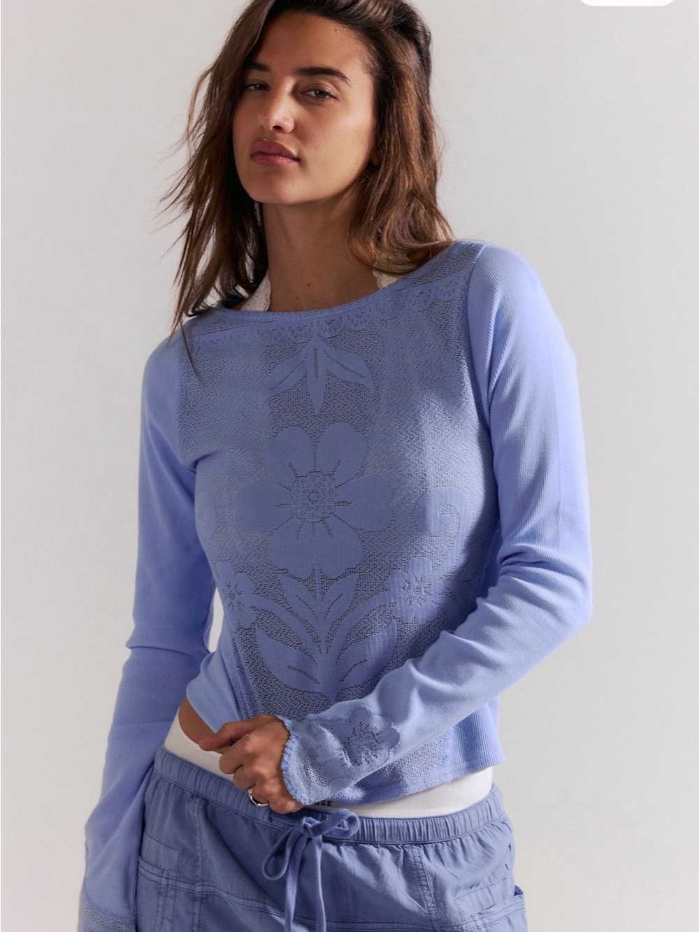 Free People Delilah Long Sleeve Top